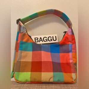 baggu mini madras shoulder bag BNWT